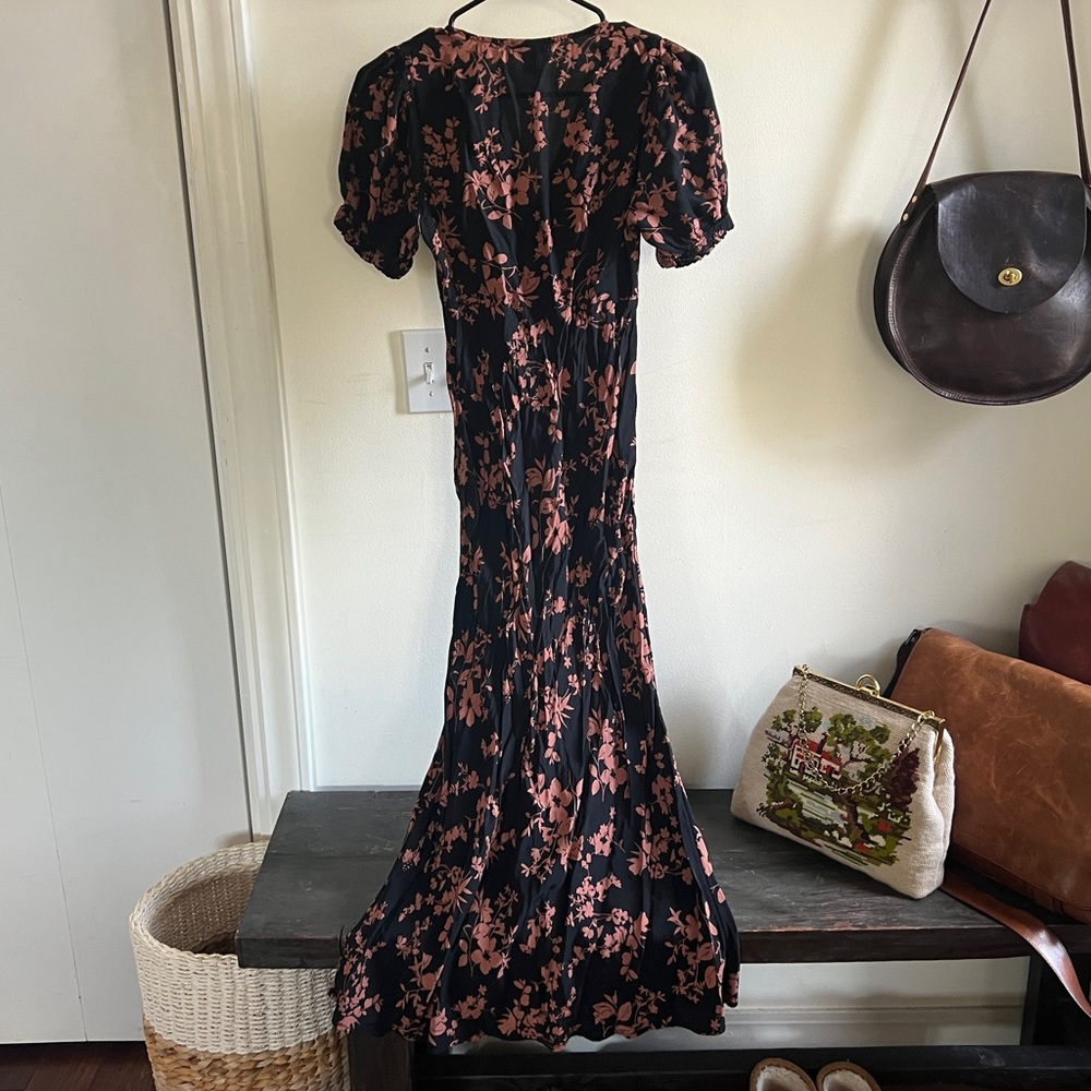a new day Black Maxi Dress with Blush Floral Print - Picture 6 of 14